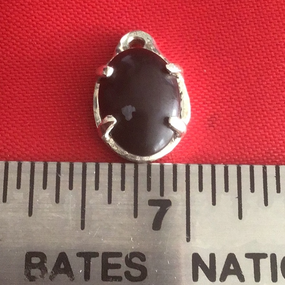 925 Pendant With Snowflake Obsidian Cab - image 3